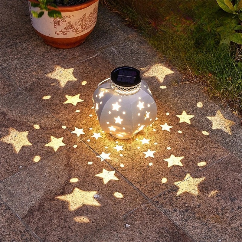 Outdoor Lighting Traditional - Garden Star Projector Lamp Hanging Solar