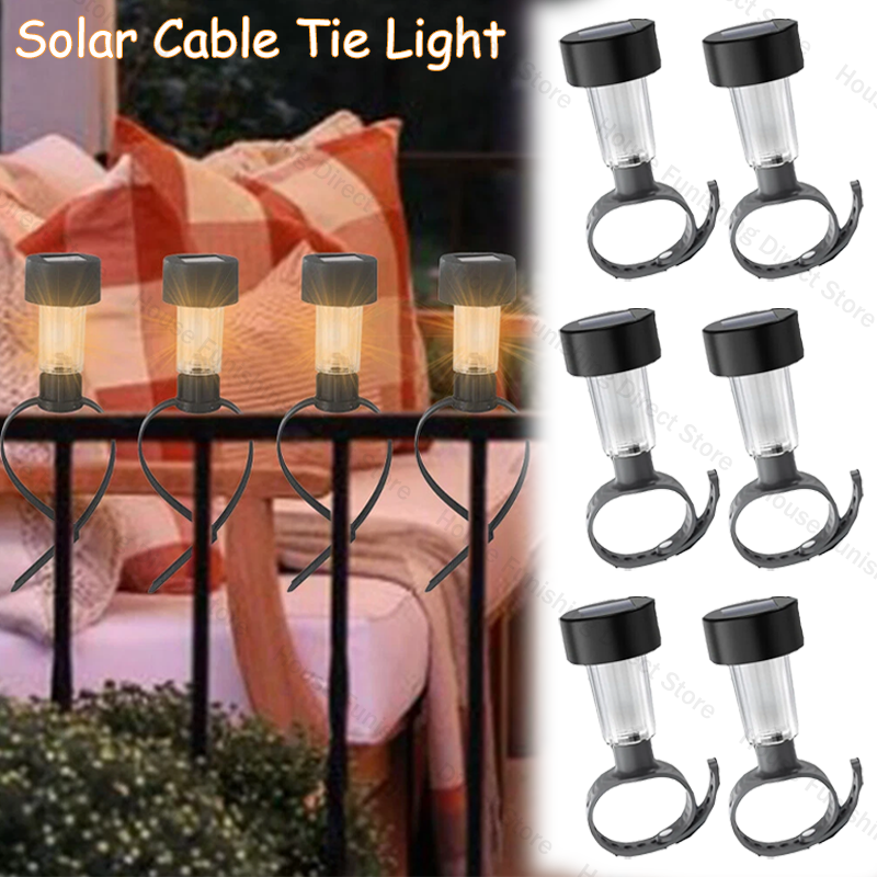 Outdoor Lighting For Fence - Solar Light Outdoor Waterproof Cable Tie
