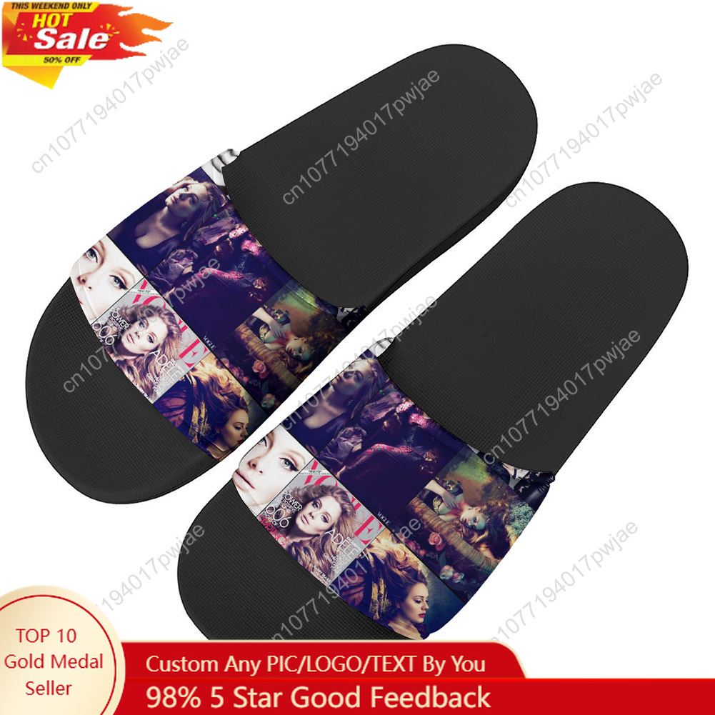 Outdoor Lighting For Home - Adele Singer Poster Slippers Home Outdoor