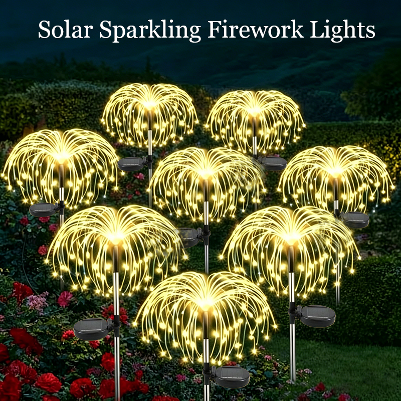 Outdoor Lighting Led Fixtures - Landscape Fairy Light Solar Firework Lights