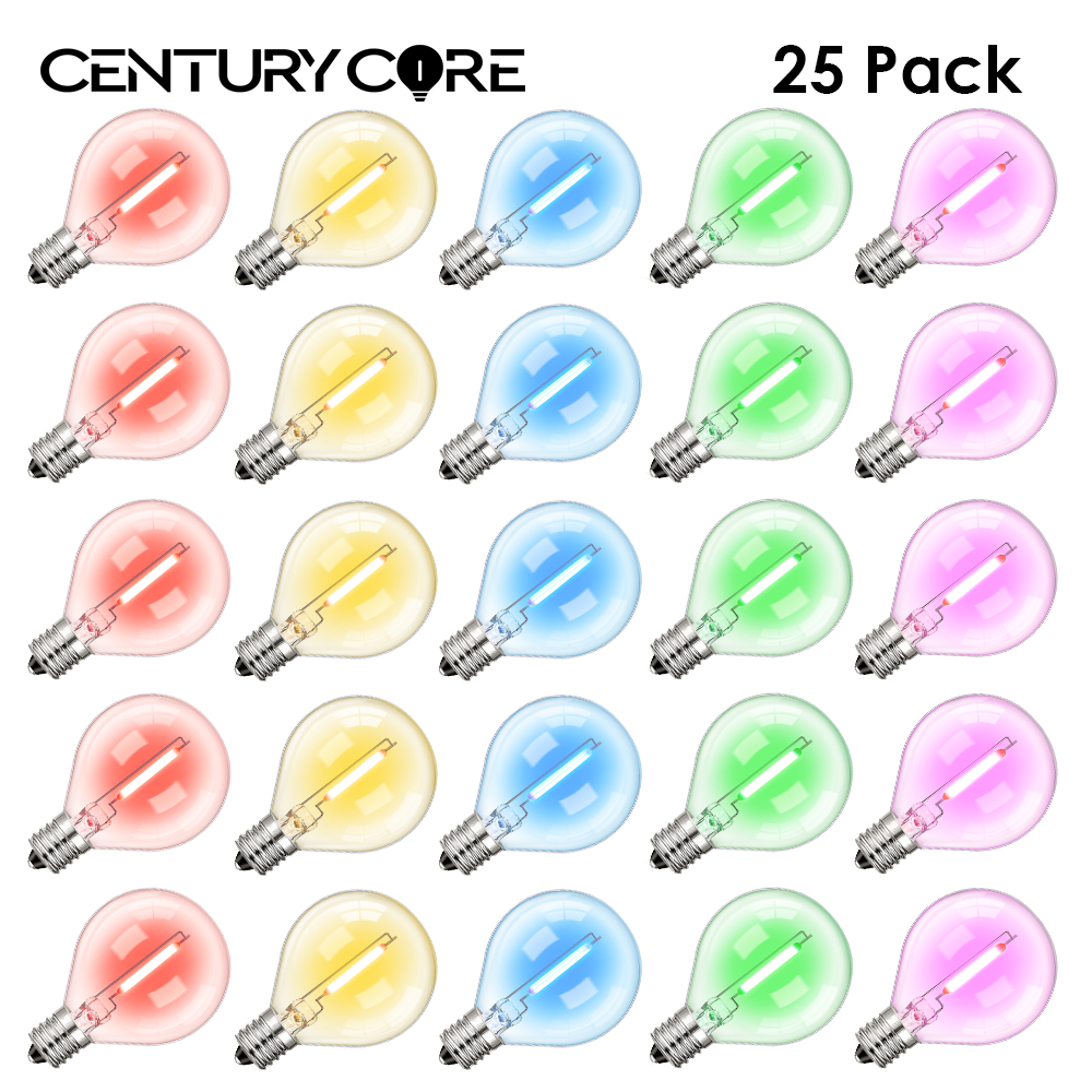 Outdoor Lighting Replacement Parts - Multicolor G40 Led Bulbs Outdoor E12