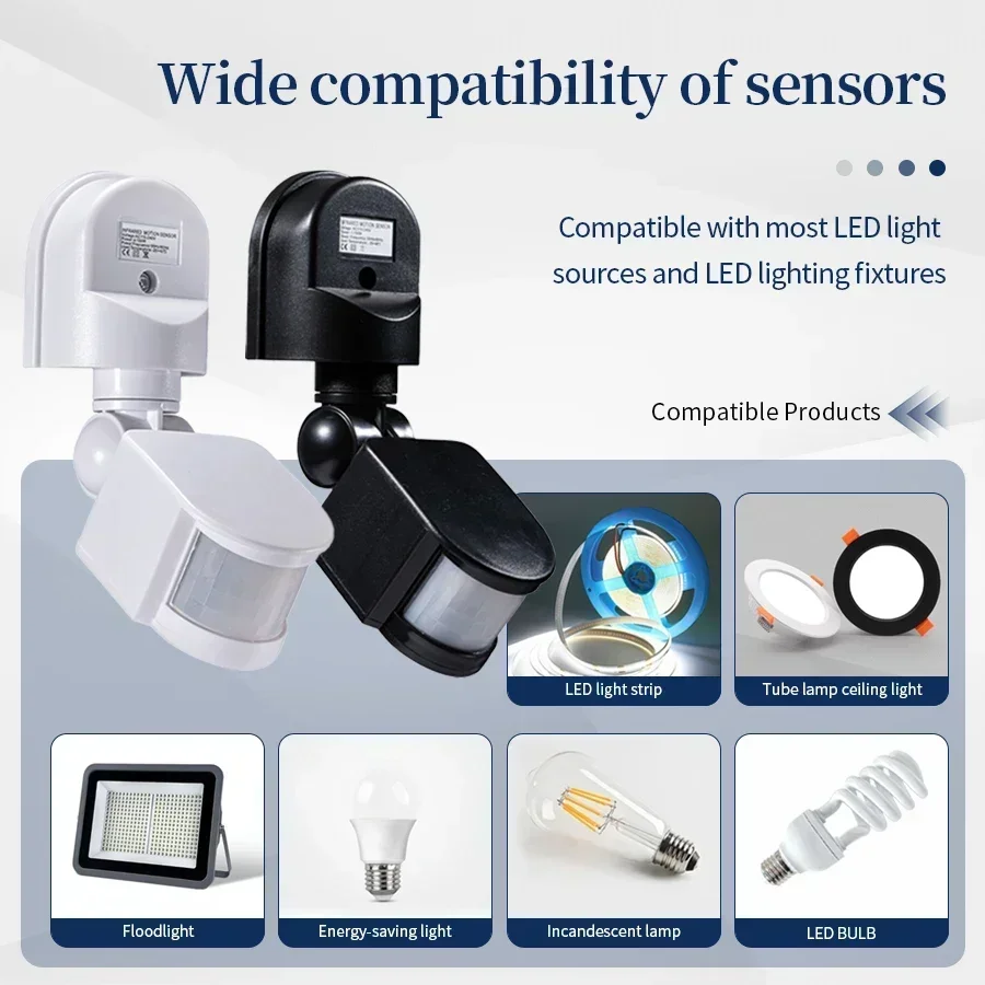 Outdoor Lighting Led Fixtures - 100-240V 12V PIR Motion Sensor Automatic