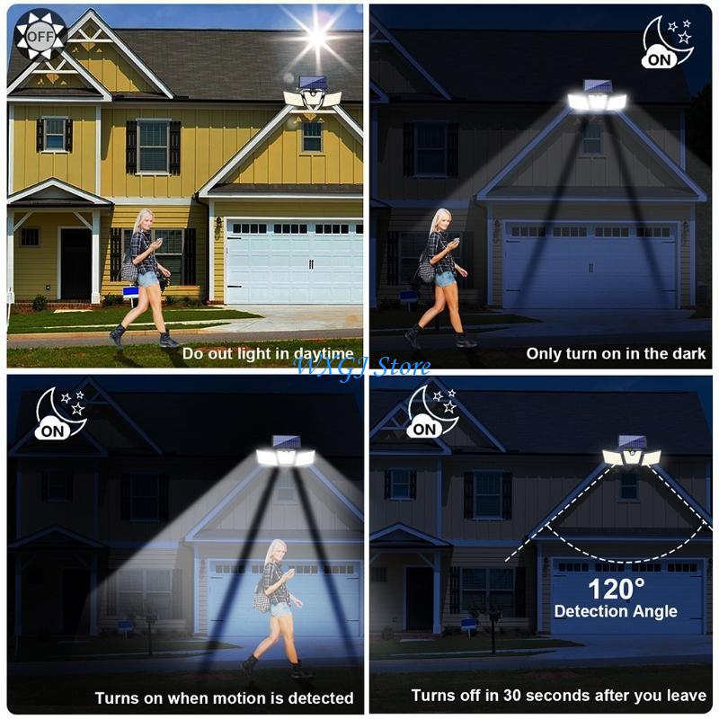 Outdoor Lighting For Fence - 37JE Solar Lights Outdoor Security Optically