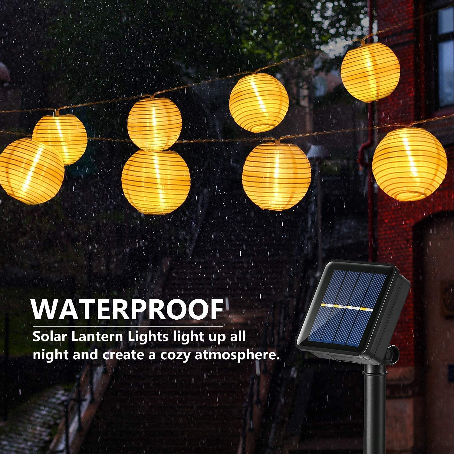 Waterproof Lantern Solar Strin - Outdoor Lighting Led Fixtures avis et prix