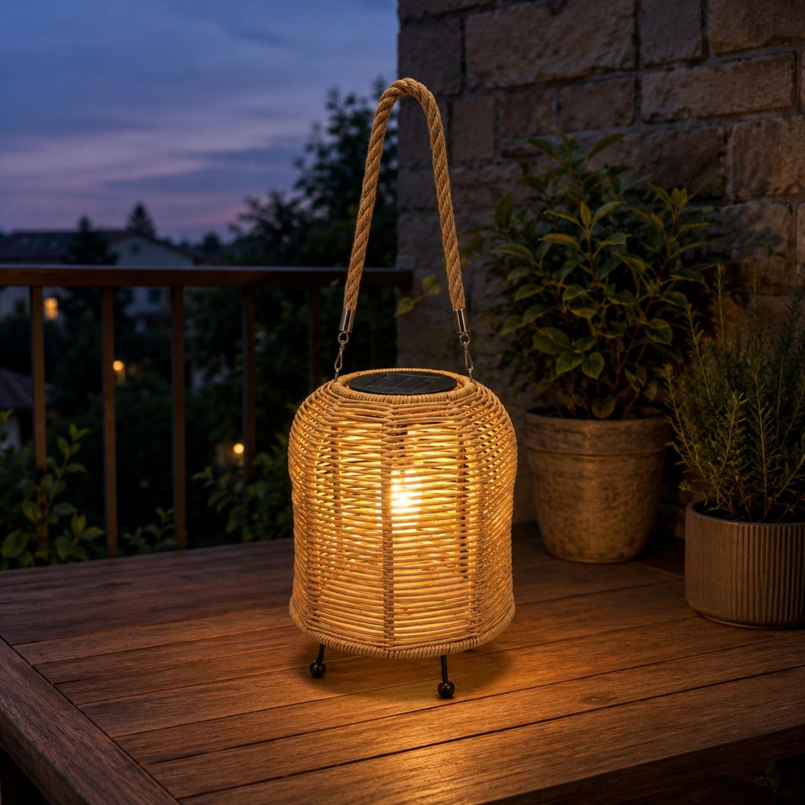 Handwoven Solar Lantern Braide - Outdoor Lighting For Home avis et prix