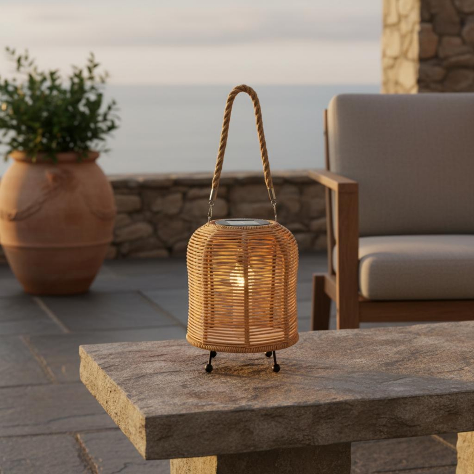 Handwoven Solar Lantern Braide - Outdoor Lighting For Home avis et prix