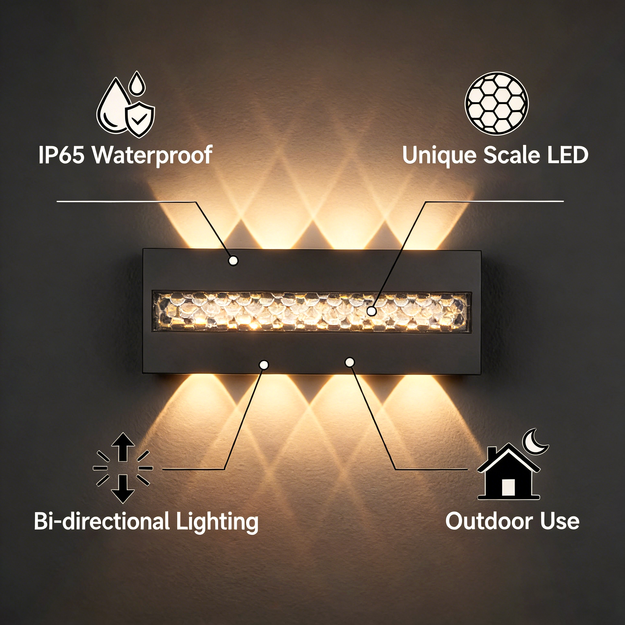 Outdoor Waterproof LED Wall Li - Xl Outdoor Lighting avis et prix