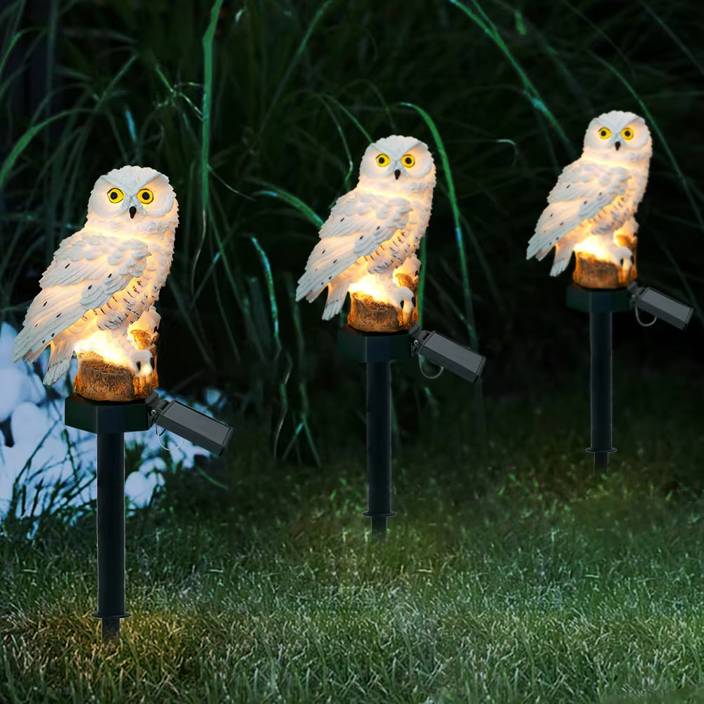 Solar light owl animal sculptu - Outdoor Lighting Traditional avis et prix
