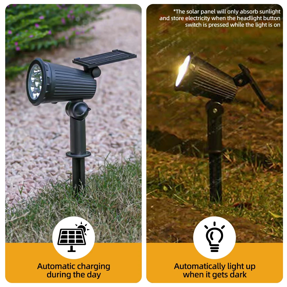1/2PCS Solar Powered 9LED Lamp - Outdoor Lighting Led Fixtures avis et prix