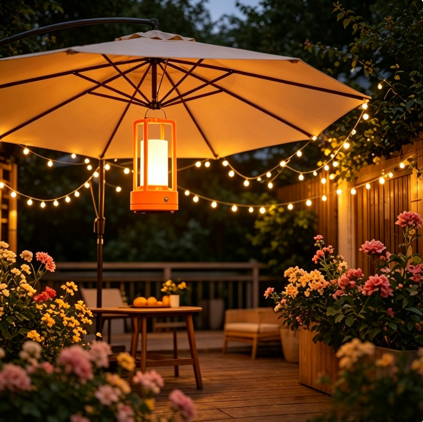 Modern Orange Cage Table Lamp  - Outdoor Lighting For Home avis et prix