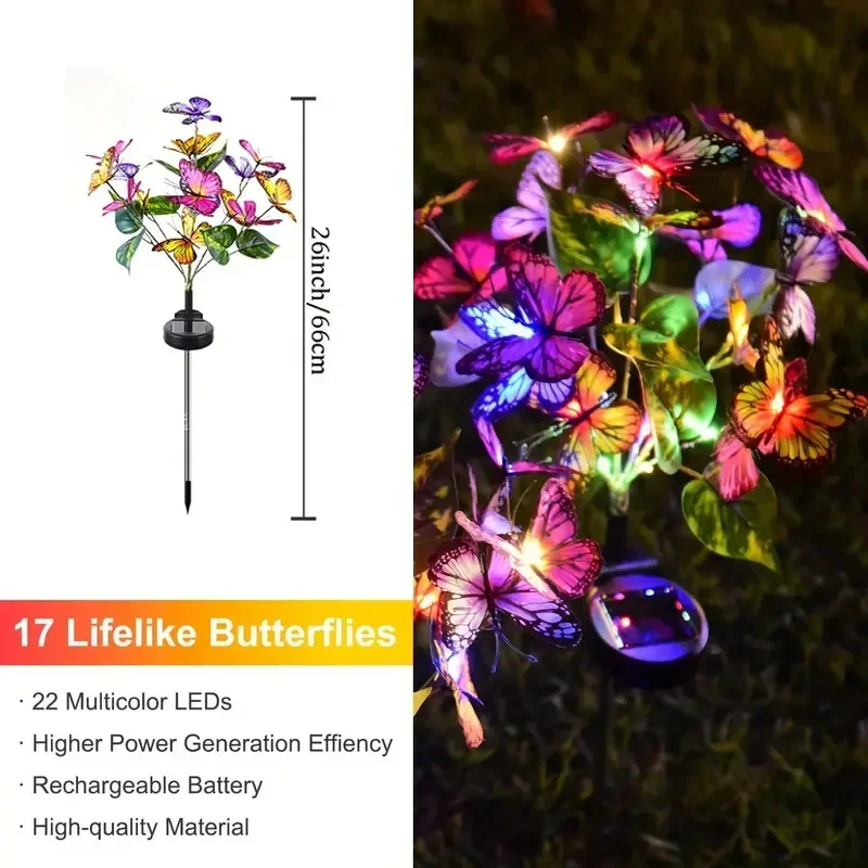 Solar LED Butterfly Garden Lig - Outdoor Lighting Led Fixtures avis et prix