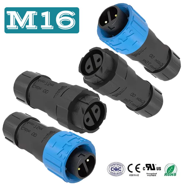 2Pin M16 Power Connector Self- - Outdoor Lighting Wire Connectors avis et prix
