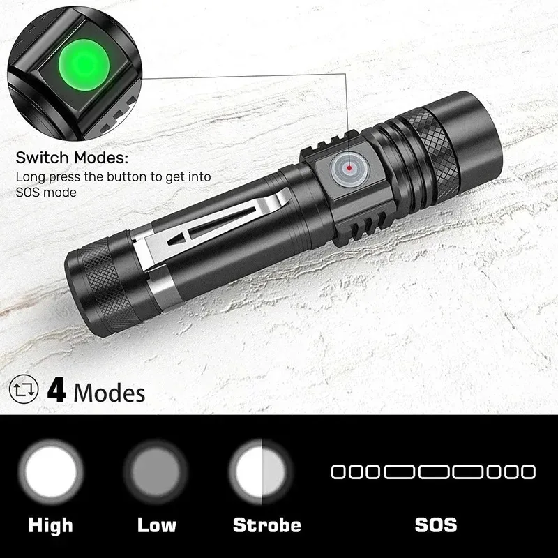 Rechargeable T6 Handheld Flash - Outdoor Lighting For Home avis et prix