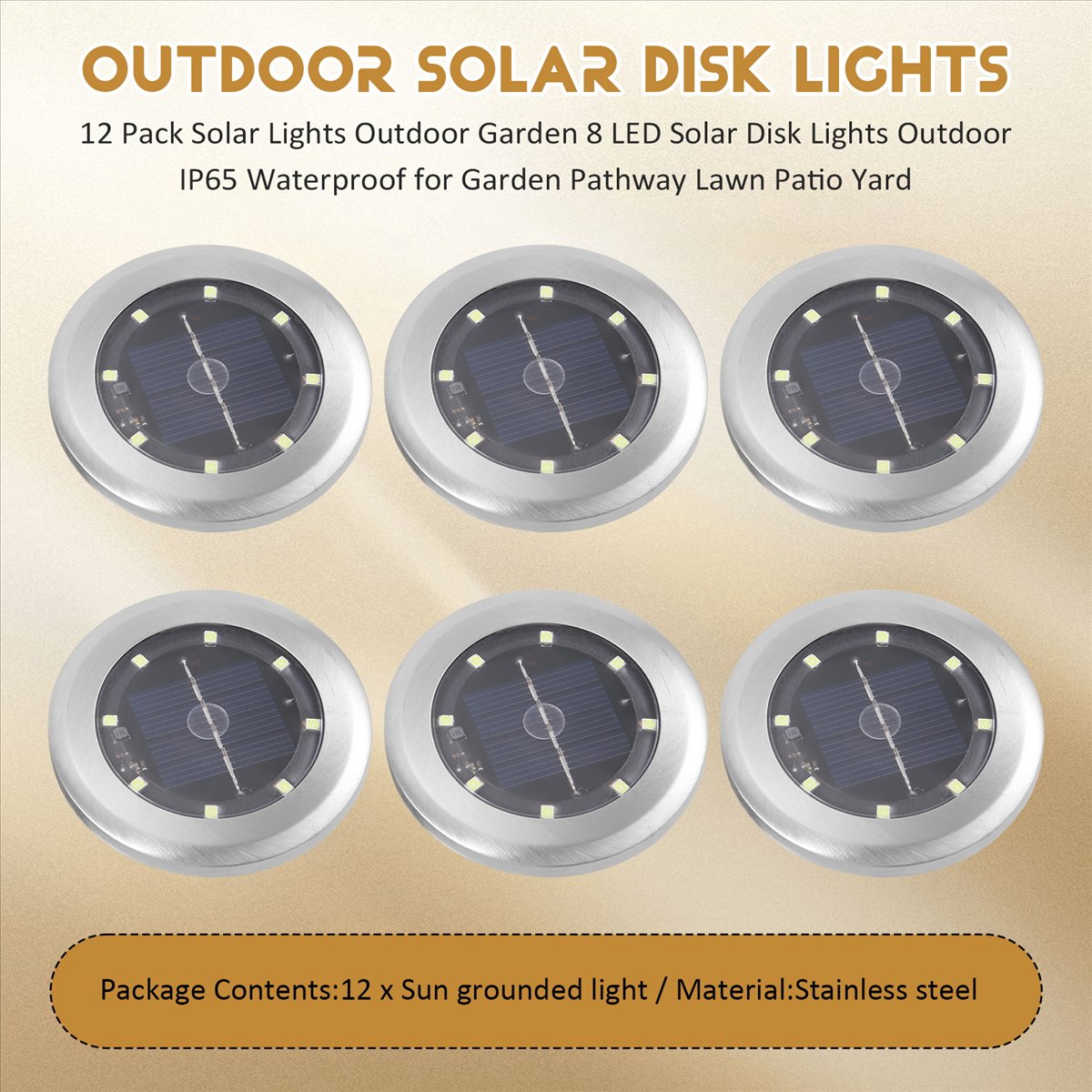 *A14E 12 Pack Solar Lights Out - Outdoor Lighting Led Fixtures avis et prix