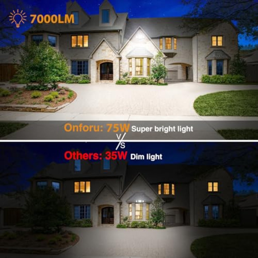 2 Pack 75W Flood Lights Outdoo - Outdoor Lighting Led Fixtures avis et prix