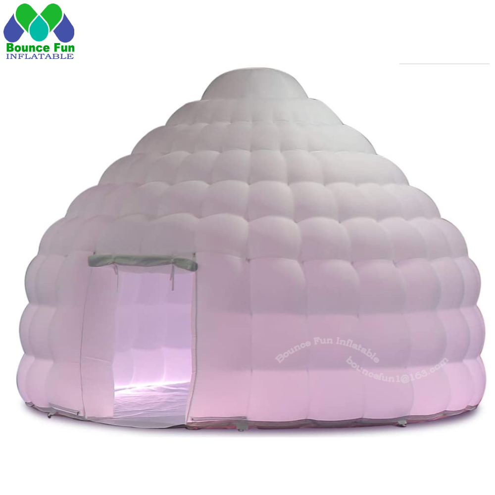 White Inflatable Igloo Dome Te - Outdoor Lighting Rental For Party avis et prix