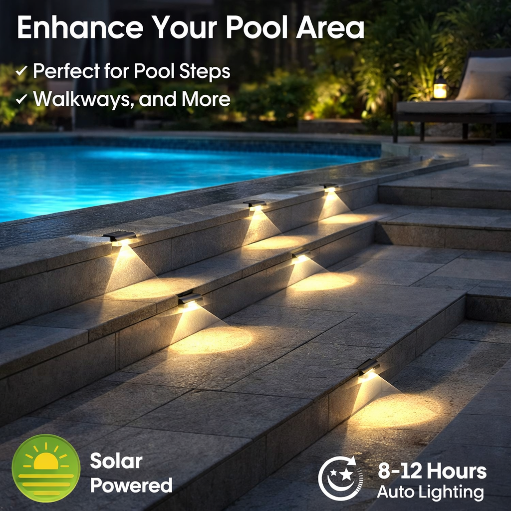 6/14 Pack Outdoor Solar Fence  - Outdoor Lighting For Fence avis et prix