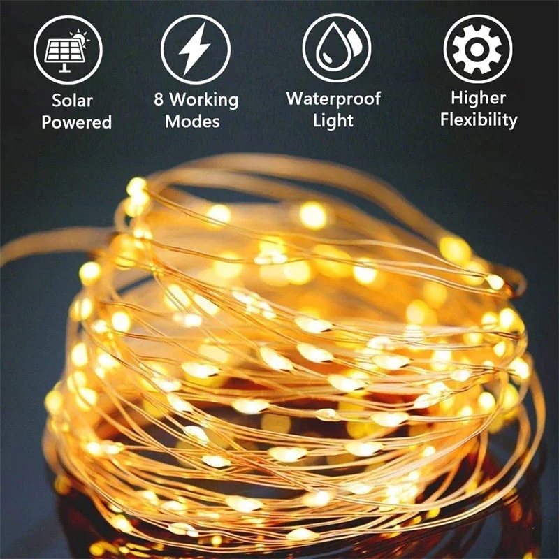 Solar String Fairy Lights Outd - Outdoor Lighting For Fence avis et prix