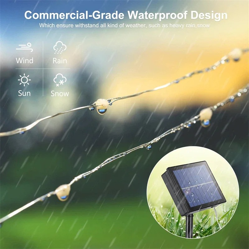 Solar String Fairy Lights Outd - Outdoor Lighting For Fence avis et prix