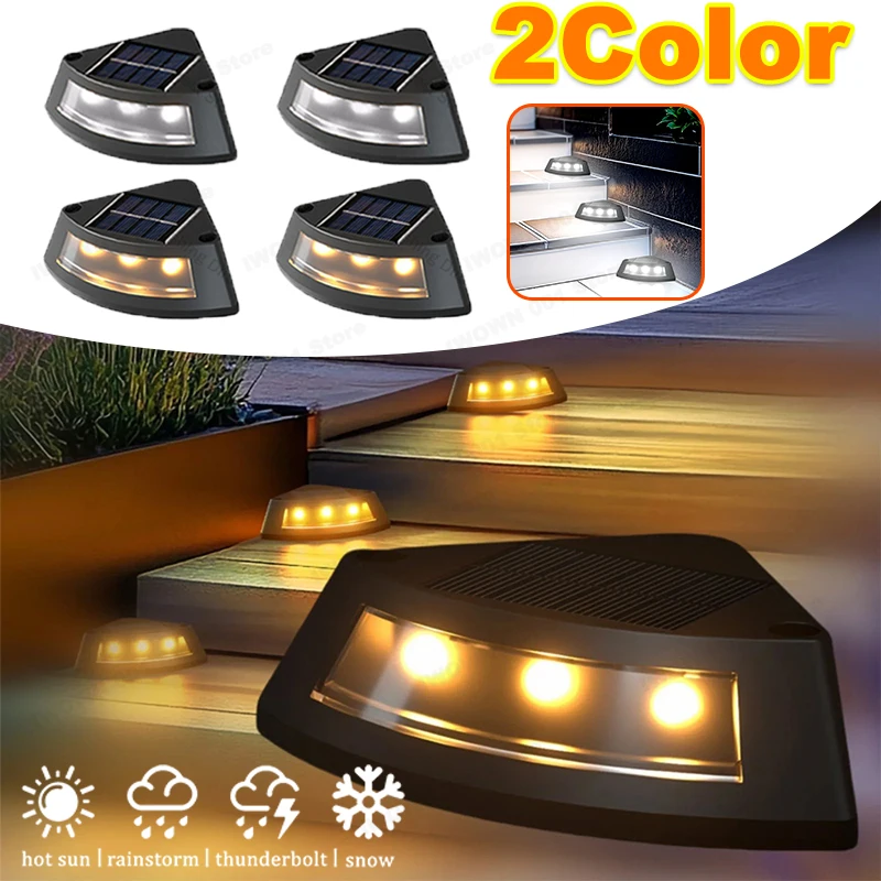 Solar Powered Step Lights Outd - Outdoor Lighting Led Fixtures avis et prix
