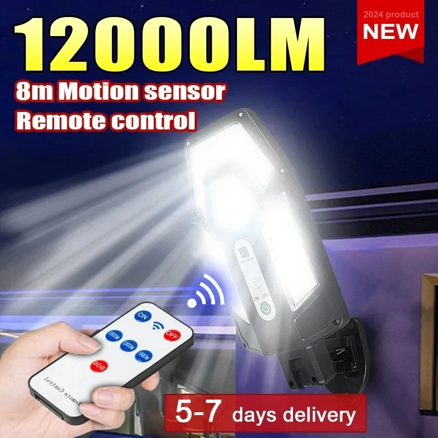 12000LM Powerful Solar Wall La - Outdoor Lighting Led Fixtures avis et prix