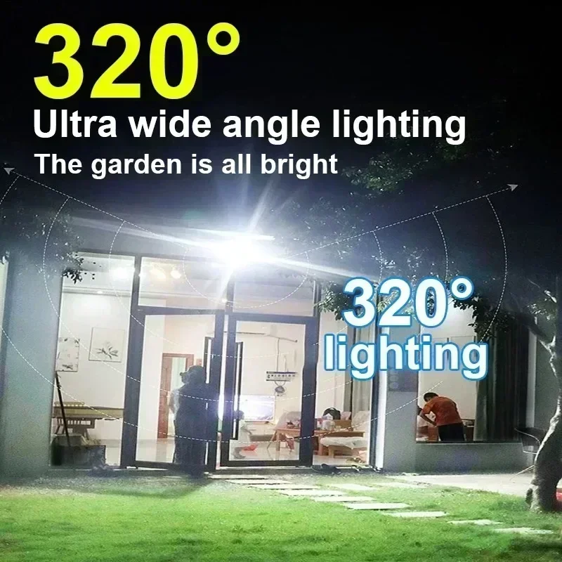 12000LM Powerful Solar Wall La - Outdoor Lighting Led Fixtures avis et prix
