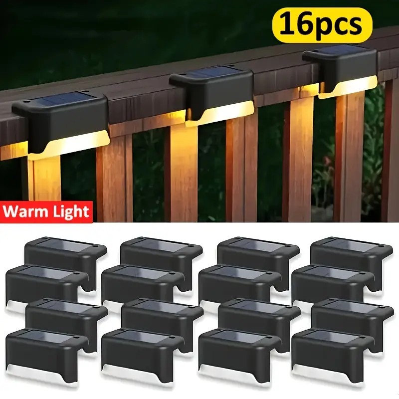 16 PCs of solar outdoor deck l - Outdoor Lighting For Fence avis et prix