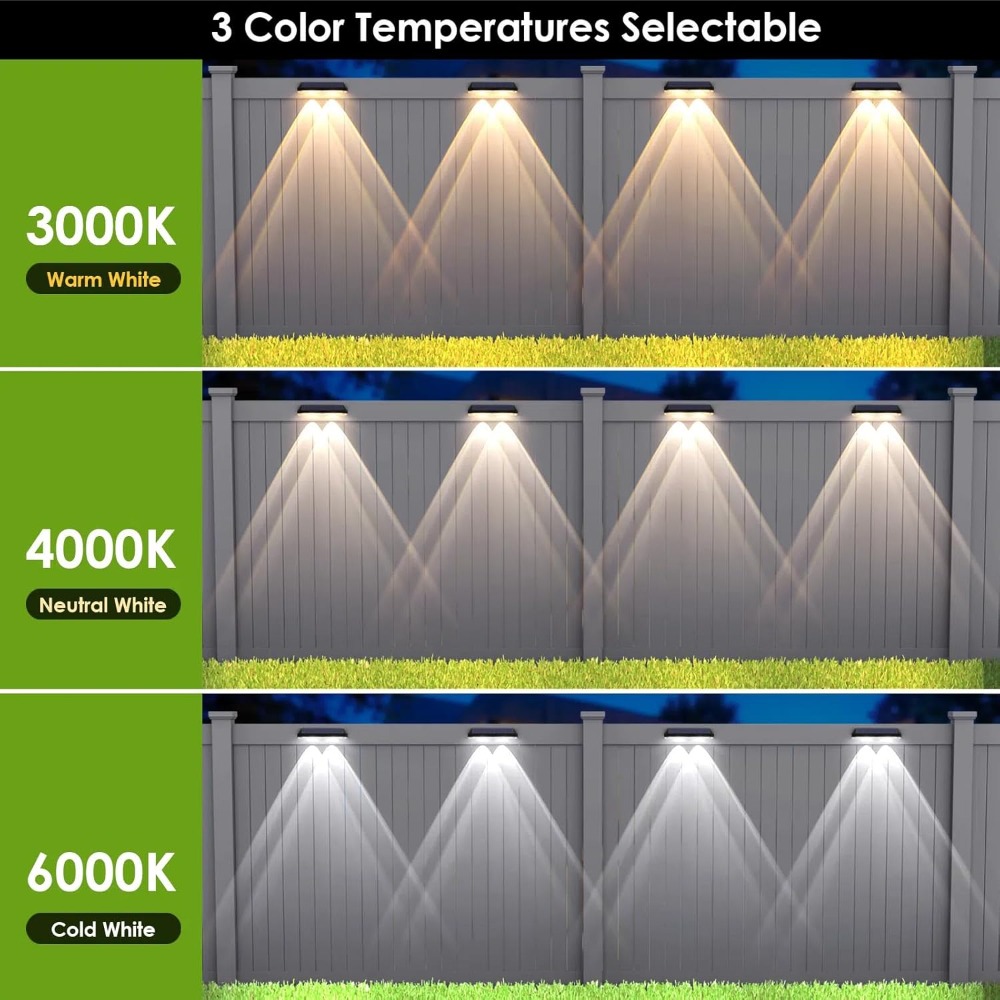 Solar Fence Lights Outdoor Wat - Outdoor Lighting For Fence avis et prix