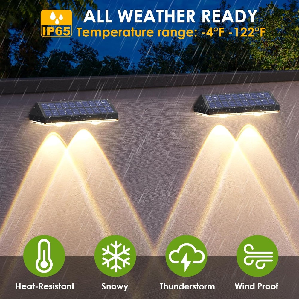 Solar Fence Lights Outdoor Wat - Outdoor Lighting For Fence avis et prix