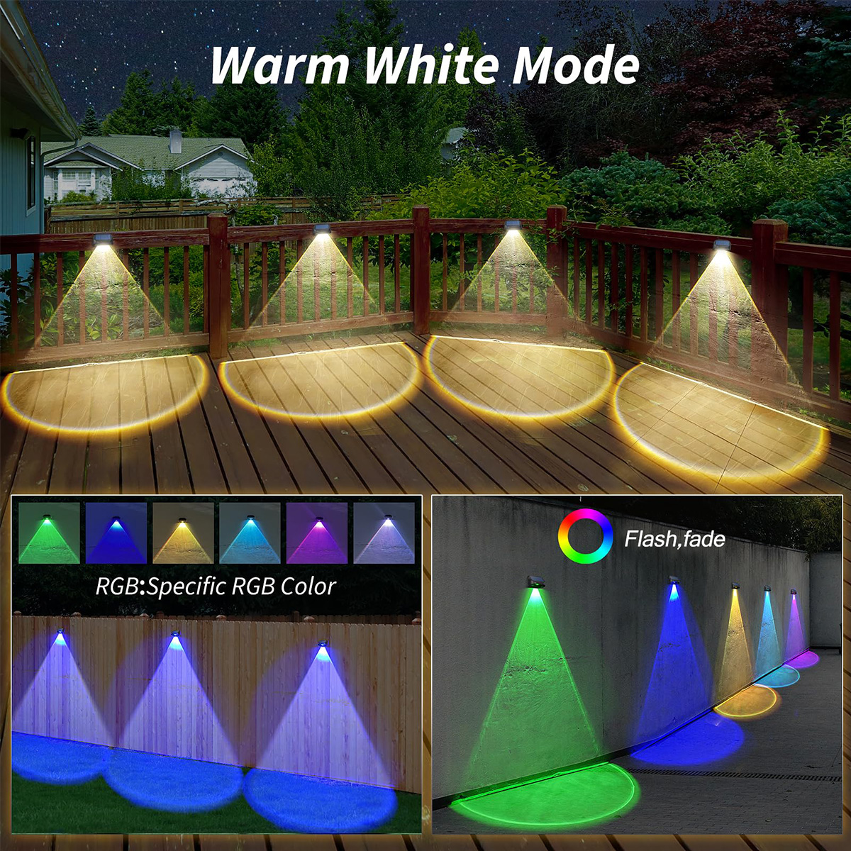 Solar Wall Lamp Solar Fence Li - Outdoor Lighting For Fence avis et prix