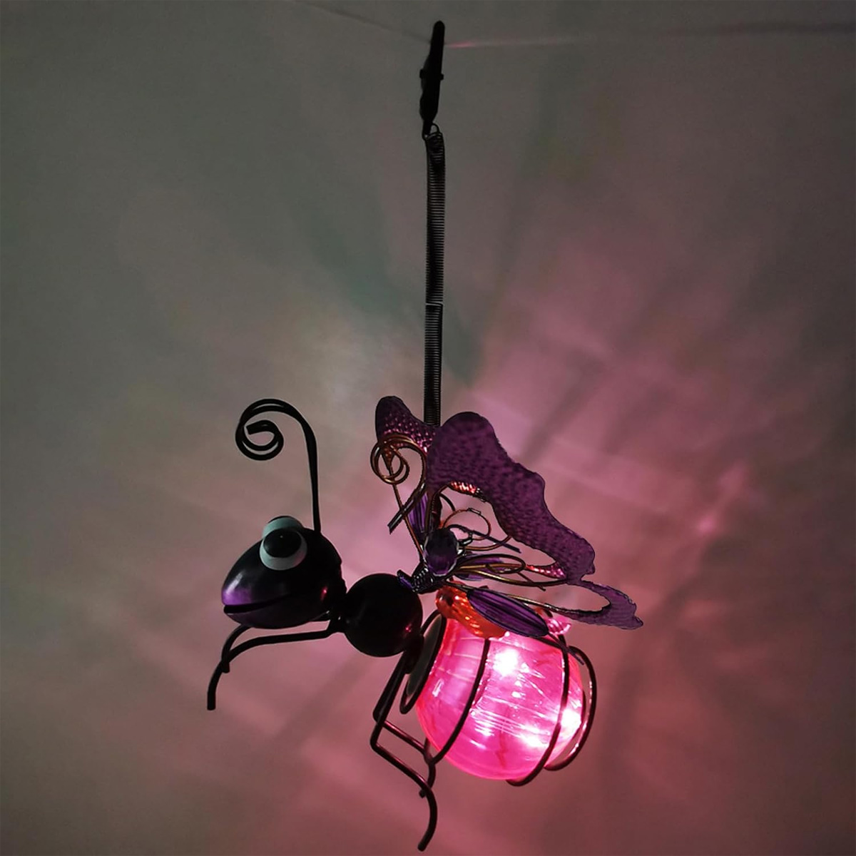 Solar Iron Insect Statue With  - Outdoor Lighting For Fence avis et prix