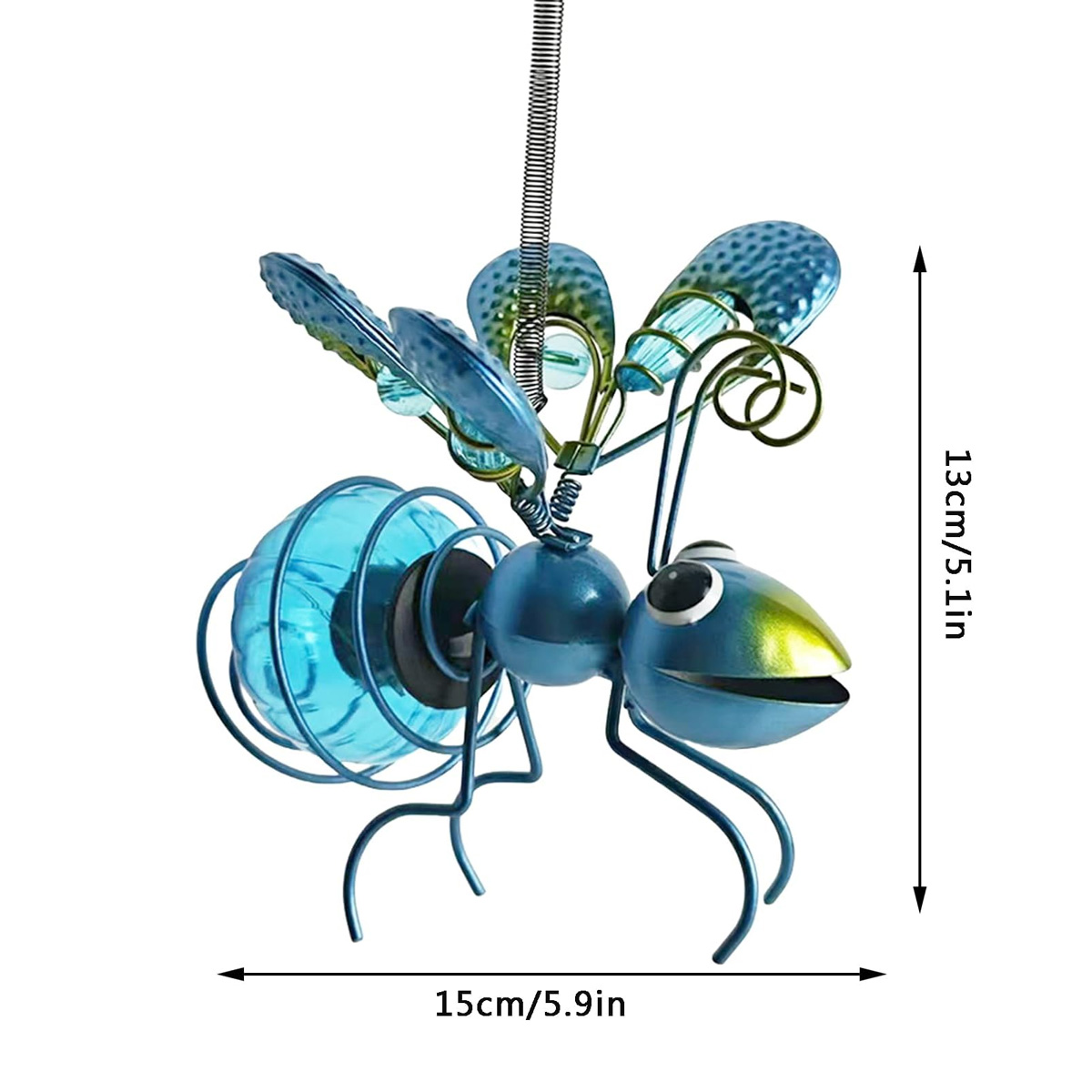 Solar Iron Insect Statue With  - Outdoor Lighting For Fence avis et prix