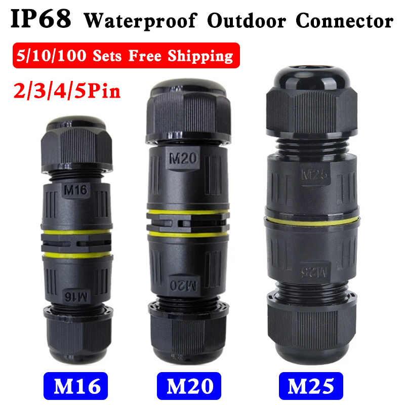 M16 M20 M25 IP68 Waterproof Ou - Outdoor Lighting Wire Connectors avis et prix