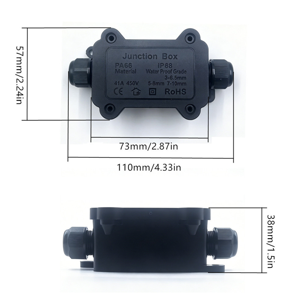 IP68 Waterproof Junction Box 2 - Outdoor Lighting Wire Connectors avis et prix