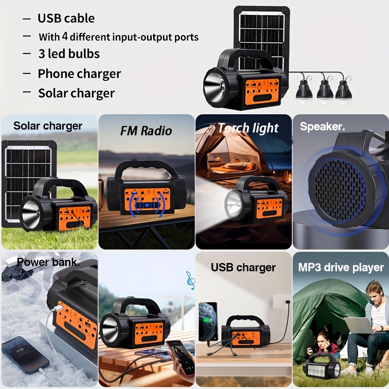 Solar Rechargeable Camping Lig - Outdoor Lighting Uplight avis et prix