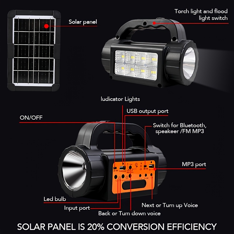 Solar Rechargeable Camping Lig - Outdoor Lighting Uplight avis et prix