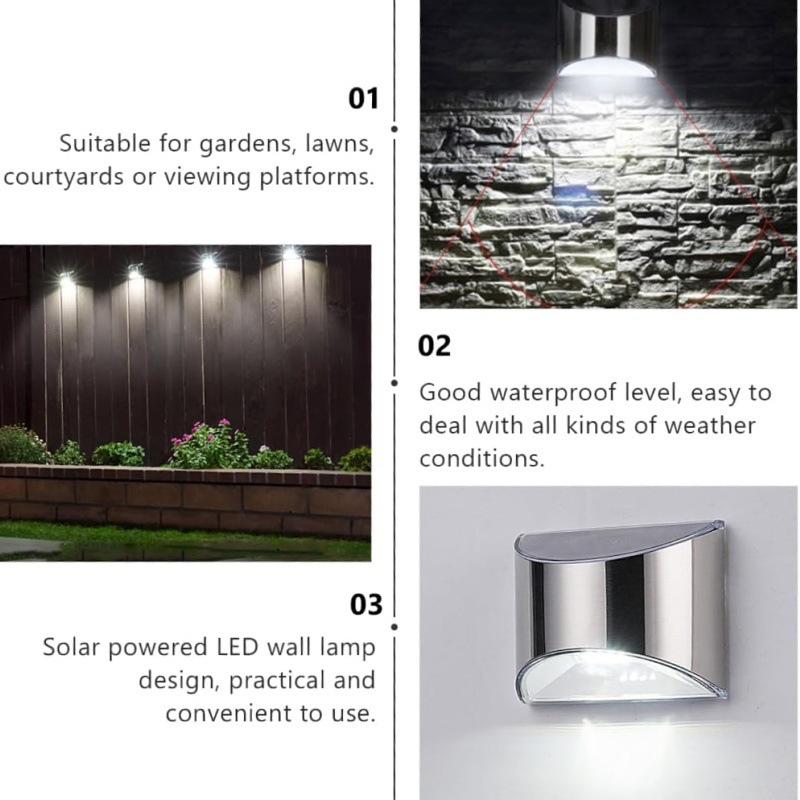 2Pcs Solar Garden Light Stainl - Xl Outdoor Lighting avis et prix