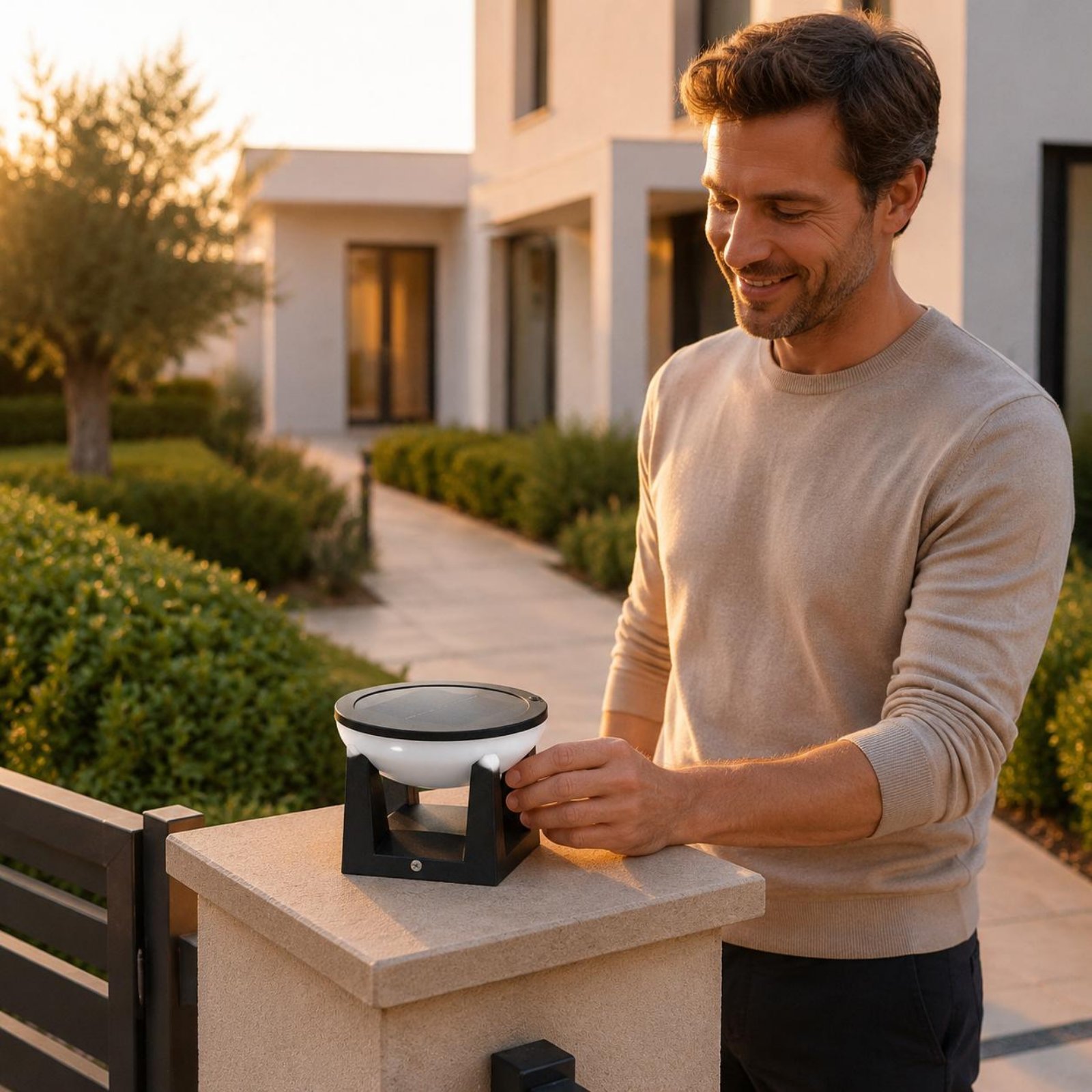 Solar Post Light Easy to Insta - Outdoor Lighting Traditional avis et prix