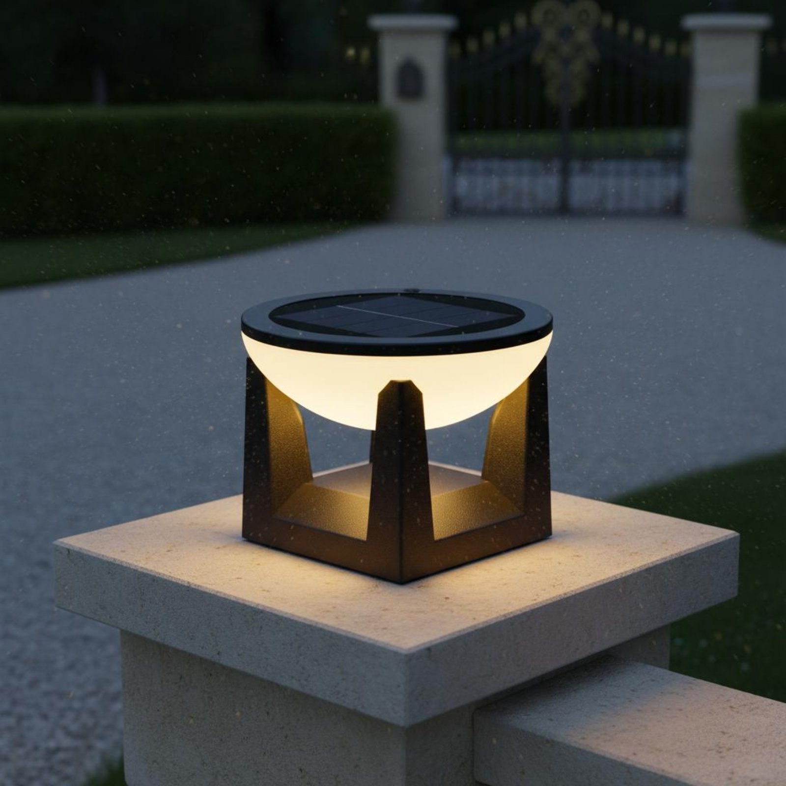 Solar Post Light Easy to Insta - Outdoor Lighting Traditional avis et prix