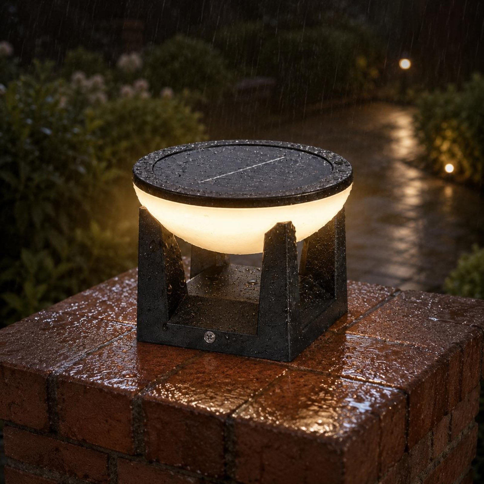 Solar Post Light Easy to Insta - Outdoor Lighting Traditional avis et prix