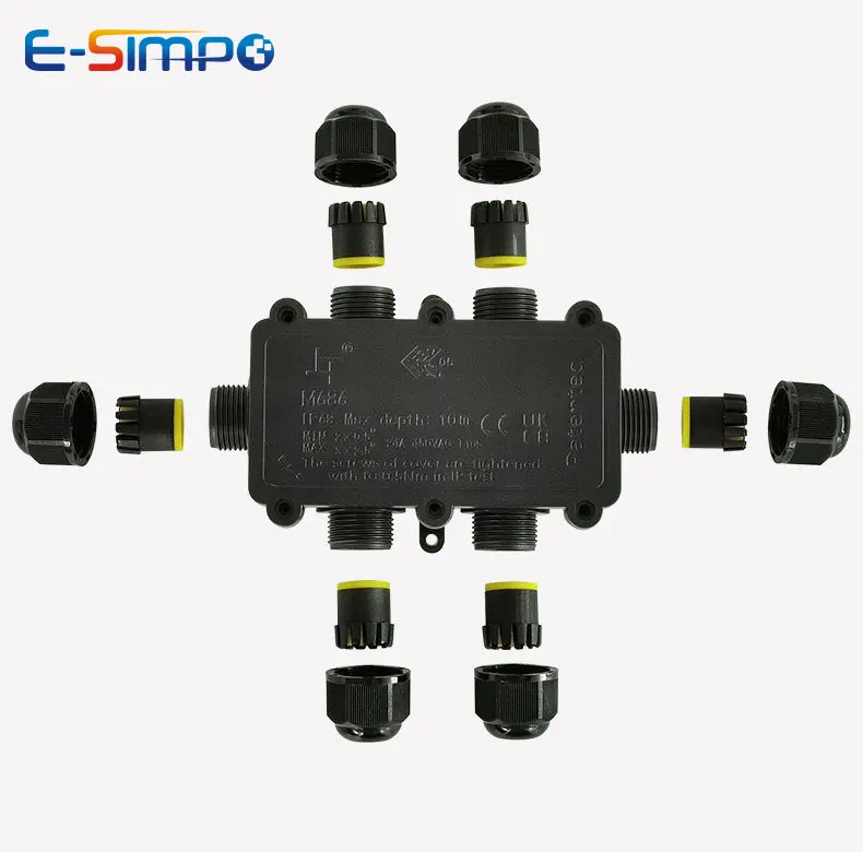 6Way 1IN5Out IP68 Underwater P - Outdoor Lighting Wire Connectors avis et prix