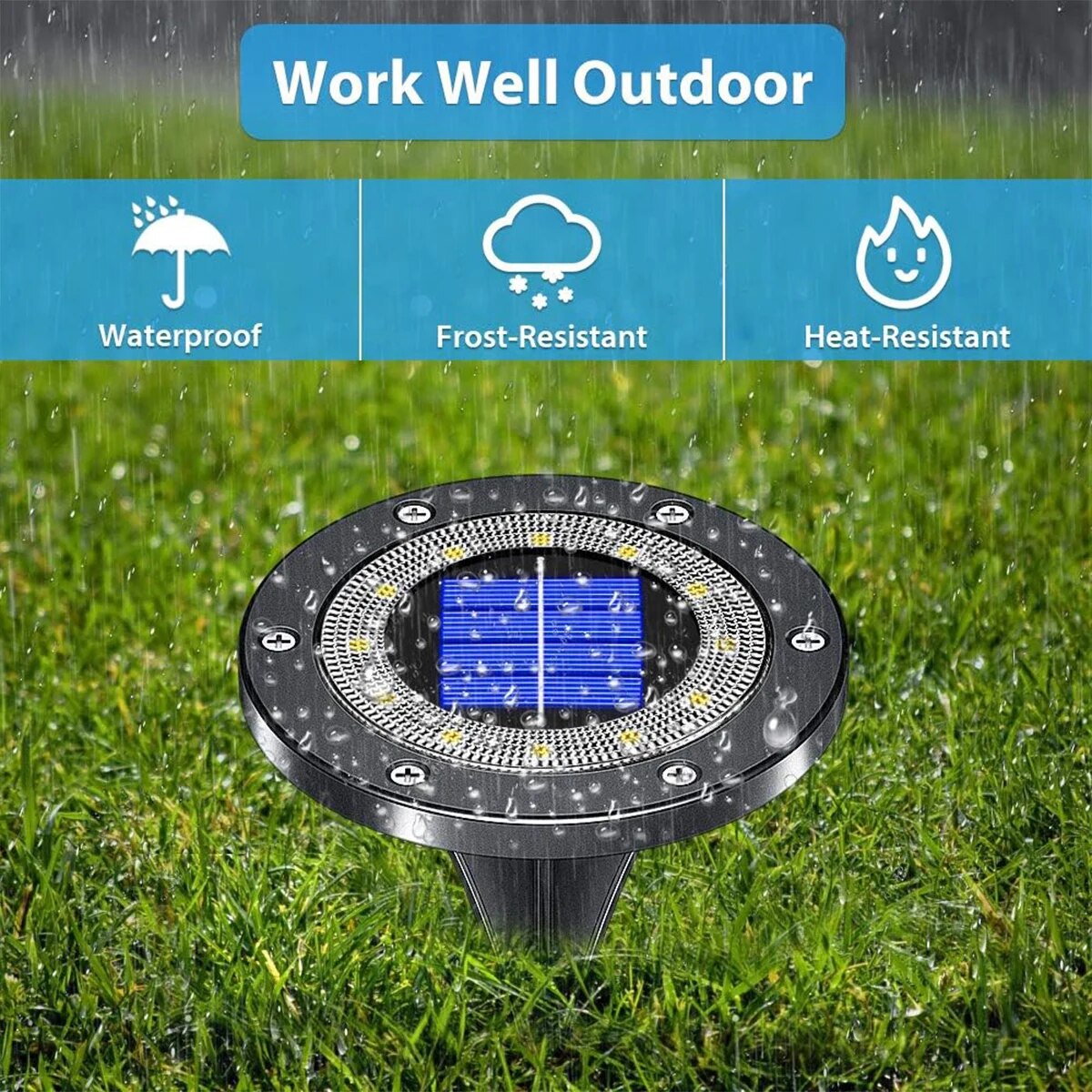 Solar Ground Lights Outdoor 12 - Outdoor Lighting Led Fixtures avis et prix