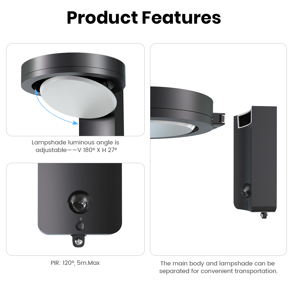 SRESKY Solar Powered Outdoor W - Outdoor Lighting For Fence avis et prix