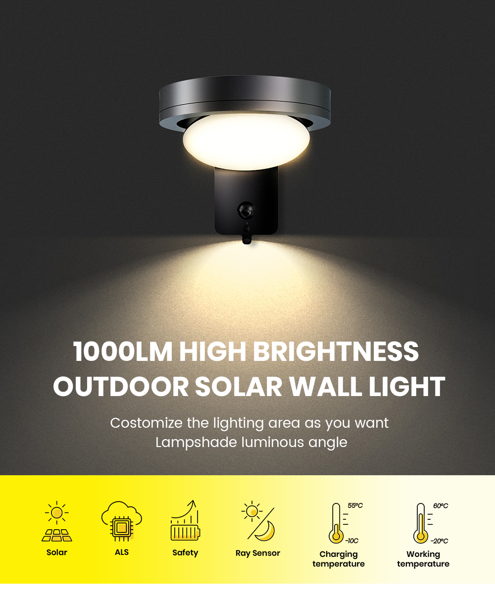 SRESKY Solar Powered Outdoor W - Outdoor Lighting For Fence avis et prix