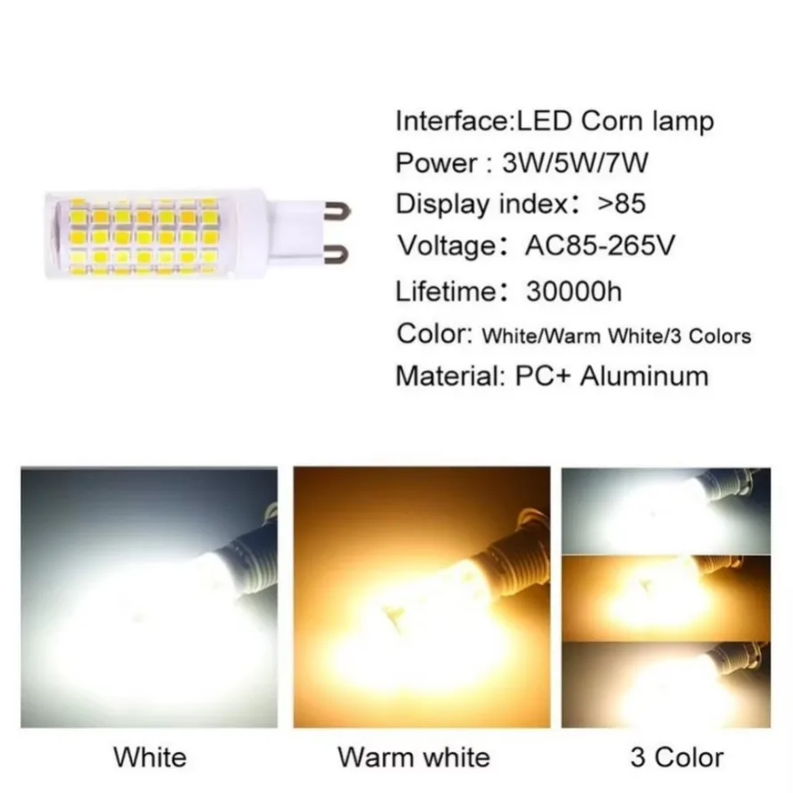 10PCS 7W 5W 3W Brightest G9 LE - Outdoor Lighting Replacement Parts avis et prix