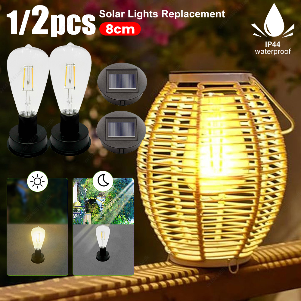 1/2PCS Solar Lamp Base with LE - Outdoor Lighting Replacement Parts avis et prix