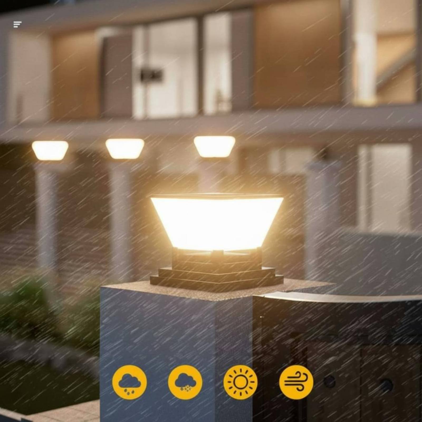 Solar Post Light Water Resista - Outdoor Lighting For Fence avis et prix