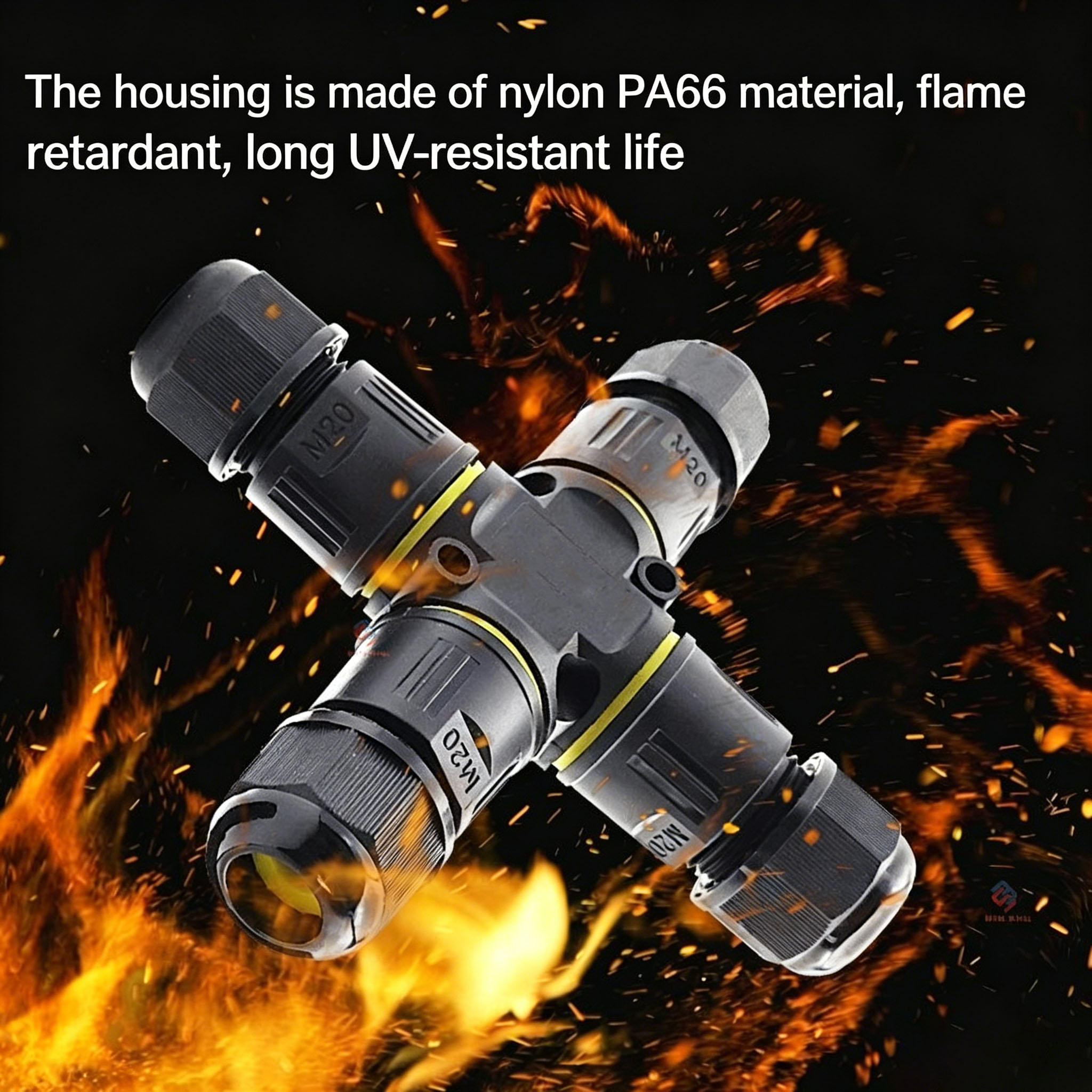 IP68 4-Way Cross Waterproof Co - Outdoor Lighting Wire Connectors avis et prix